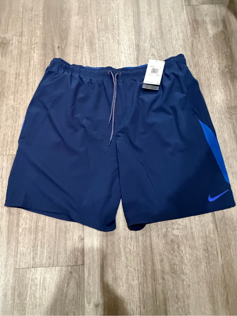 NWT - Nike Navy 4 Way Stretch Swimsuit Trunks  - Men's XXL